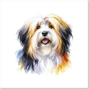 Tibetan Terrier Watercolor - Beautiful Dog Posters and Art